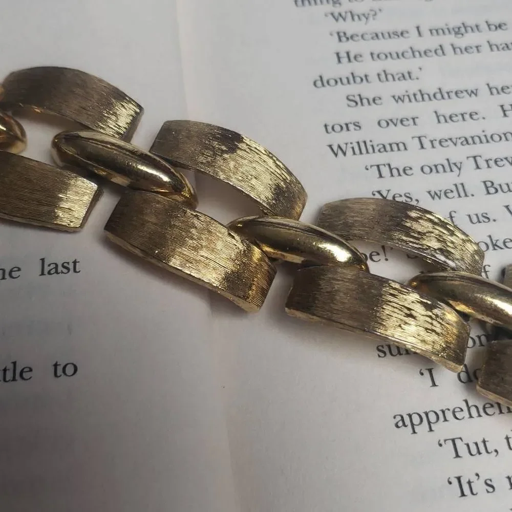 Vintage Monet Golden Bracelet